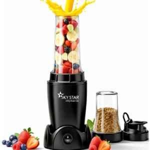 Skystar 750W ABS Black Bullet Nutri Juicer Mixer Grinder with 2 Jars & 2 Years Warranty