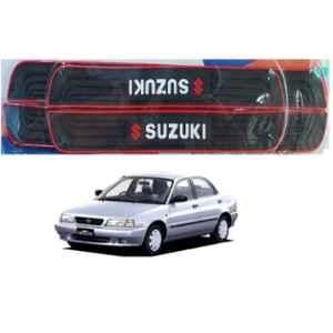 SureStrive 4 Pcs PVC & Rubber Black Car Door Sill Plate Set for Maruti Suzuki Cultus Crescent All Model