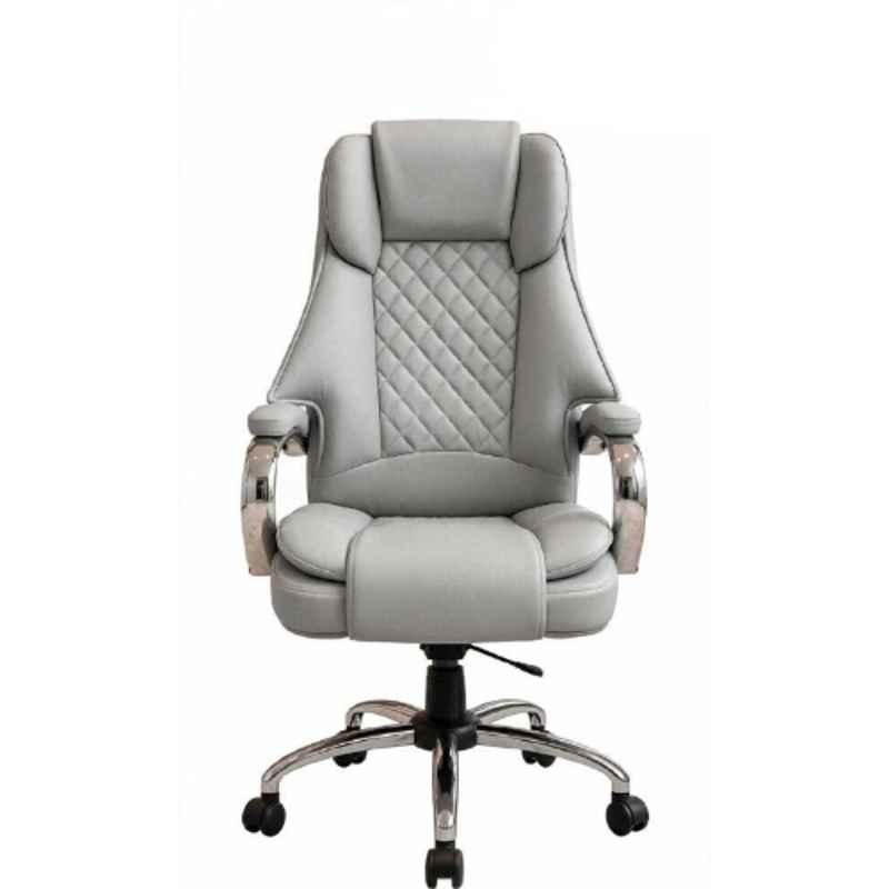 ZRF Leatherette Grey High Back Armrest Ergonomic Office Chair, ZRFA053109