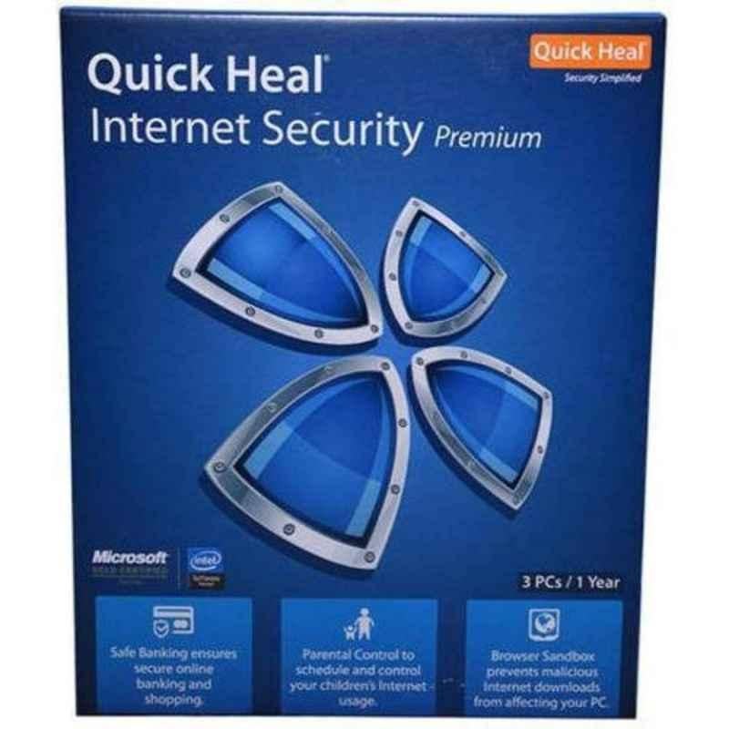 Quick Heal Internet Security Latest Version for 10 Users 3 Years with CD