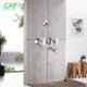 ZAP BRE1 Brass Chrome Finish 3 In 1 Wall Mixer Set with Provision for Overhead Shower & 125mm Long Bend Pipe