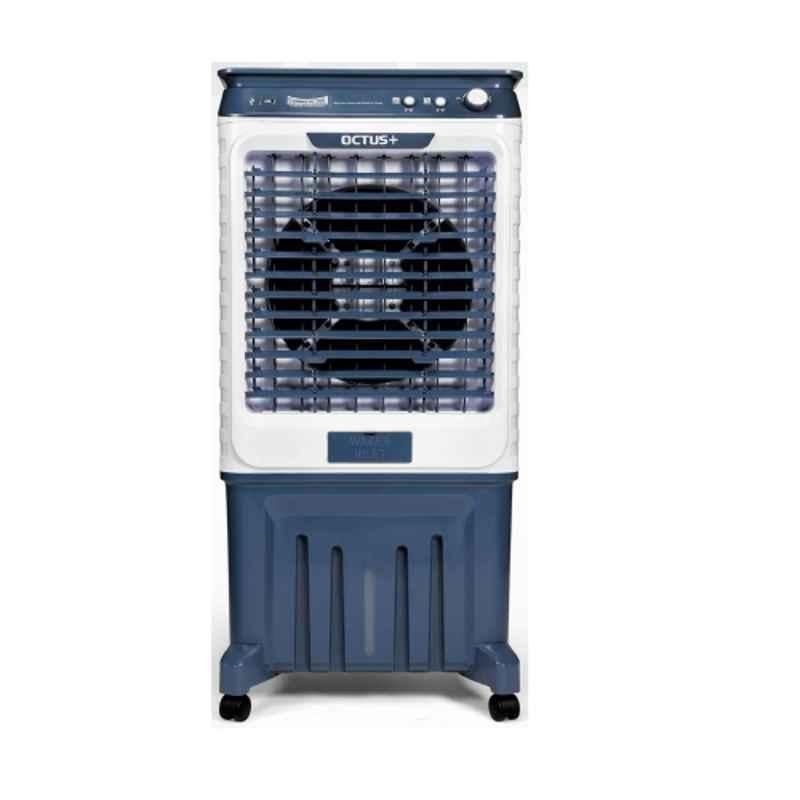 Summercool Octus Plus 170W 95 Litre Polyethylene Gray & Blue Desert Air Cooler with Honeycomb Pad Cooling & 1 Year Warranty, OTUSGRY