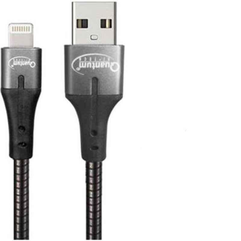 Quantum I1 Cable Black Metal Baired Cable 3 A 1 M Metal Braiding Lightning Cable