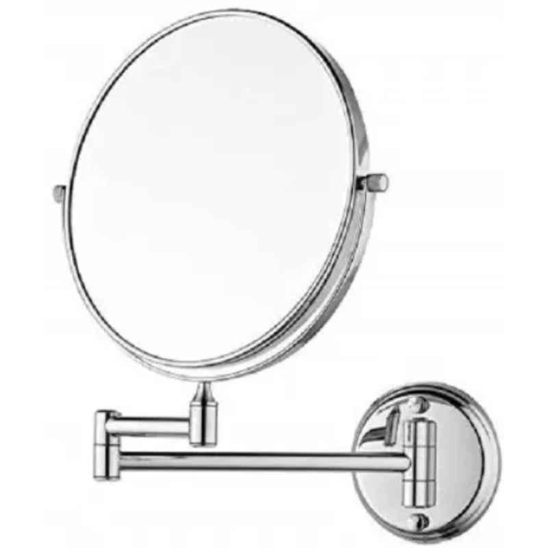Prestige 8 inch Stainless Steel Round Bathroom Makeup Mirror with 5X Magnifying
