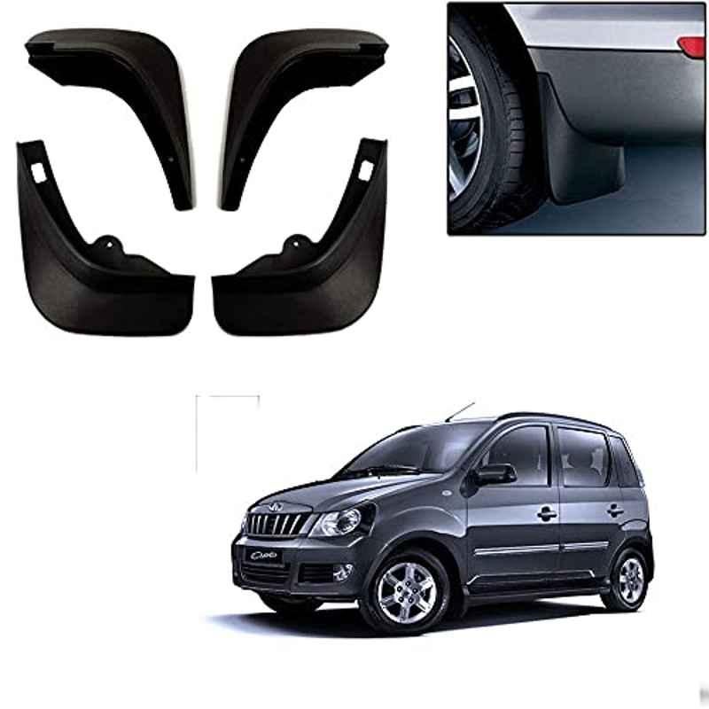Buy Auto Pearl Pcs Black Cup Type Mud Flaps Car Splash Guard Set for  Mahindra Quanto Online At Price ₹339