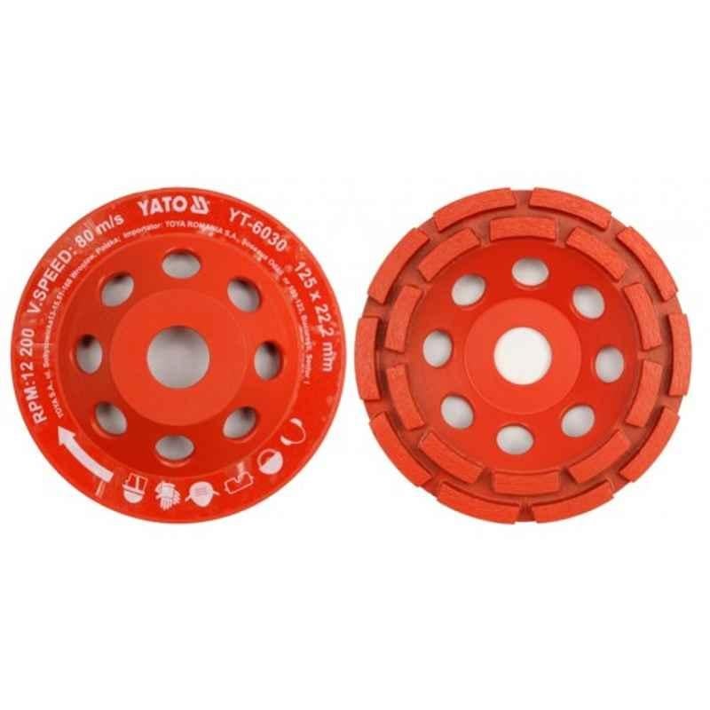 Yato 125x22.2 mm Diamond Grinding Cup Wheel, YT-6030