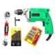 Shopper52 10mm Electric Drill Machine with 13 Pcs Drill Bit Set, 32 Pcs Screwdriver Jackly & 48 in 1 Wrench Spanner Set, DRL13PTLSQ48IN1