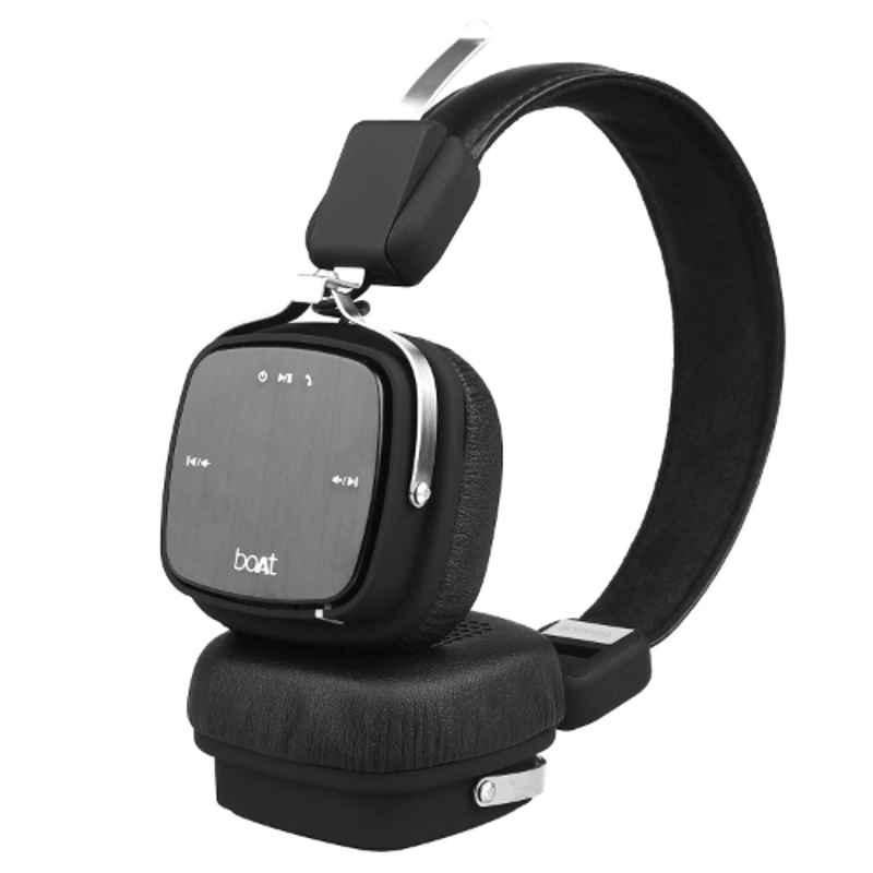 boAt Rockerz 610 Black On Ear Foldable Bluetooth Headphone