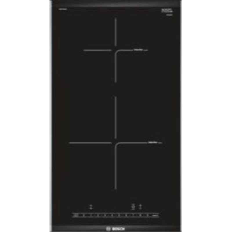 Bosch Serie-6 3700 W Burner Black Domino Induction Hob, PIB375FB1E, Size: 30 cm