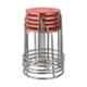 Da URBAN M-384-Red DISC Stack Stool (Pack of 5)