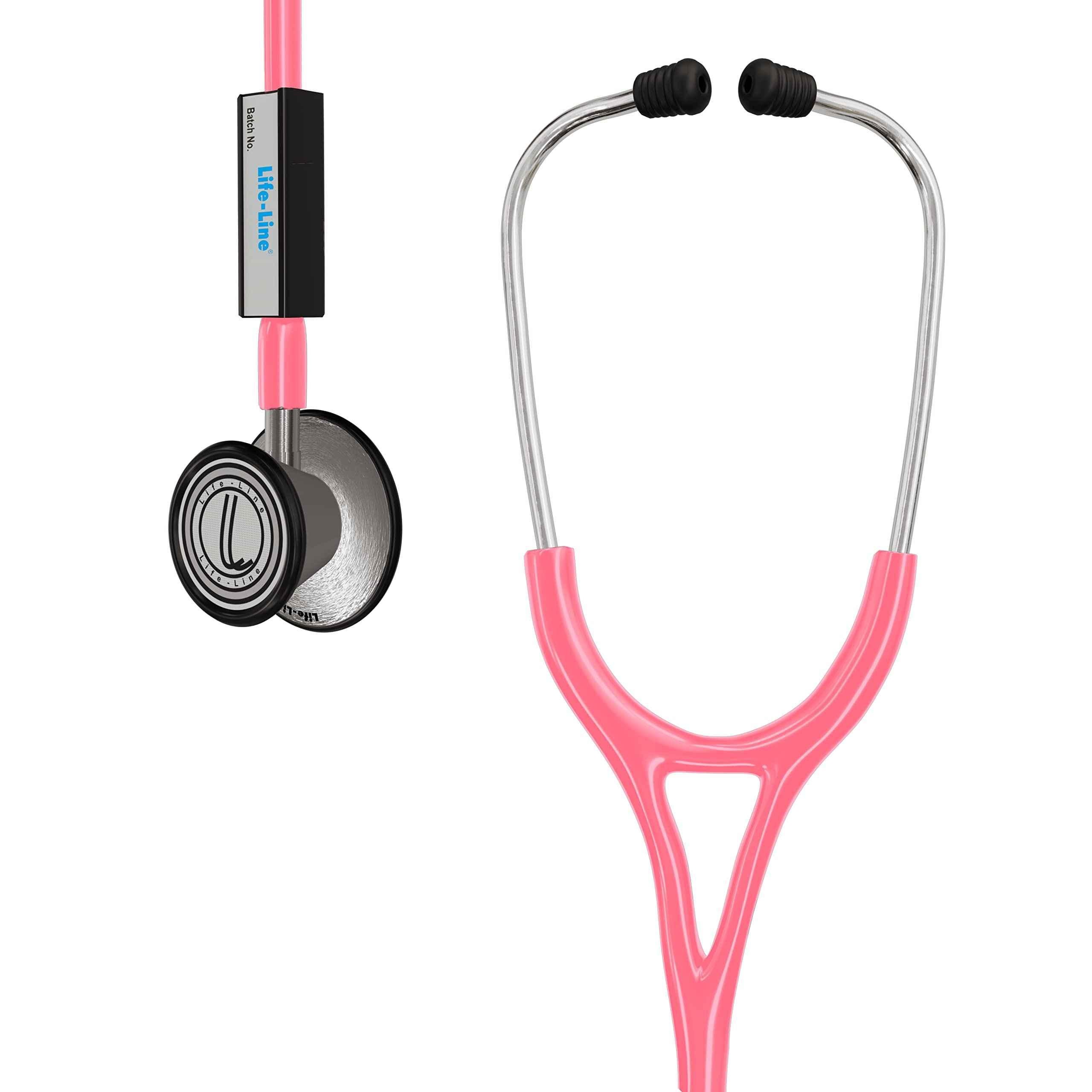 Vkare Adult Stainless Steel Stethoscope - Ultima 111- Pink Colour