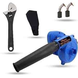 Hillgrove 800W Plastic Blue Electric Air Blower with Carbon Brushes & 8 inch Adjustable Wrench, HGCM1040
