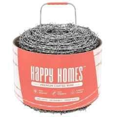 Happy Homes 2mm 14 Gauge Alloy Steel Barbed Wire with Hook for Fencing, Length: 150 m