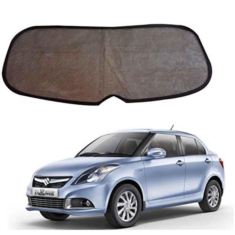 Kozdiko Mesh Black Rear Window Sunshade Car Diggy Curtain for Maruti Suzuki Swift Dzire Type-2 (2011-2017)