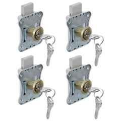 Plantex 20mm Antique Brass Drawer Lock for Multipurpose Cupboard with Key for Home/Office (Pack of 4)