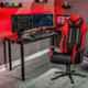 ASE Gaming Rage High Back Black & Red Ergonomic Gaming Chair