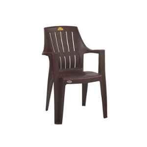 Supreme Turbo Super Globus 120kg Plastic Brown Matte Finish Premium Chair with Arm