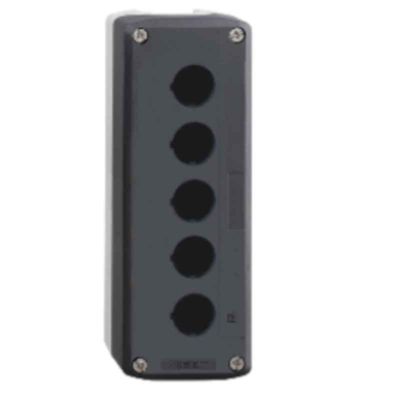 Schneider Harmony 5 Cut-Out Plastic Dark Grey Lid Empty Enclosure Push Button, XALD05