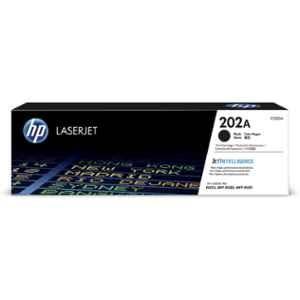 HP 202A Black Original LaserJet Toner Cartridge, CF500A