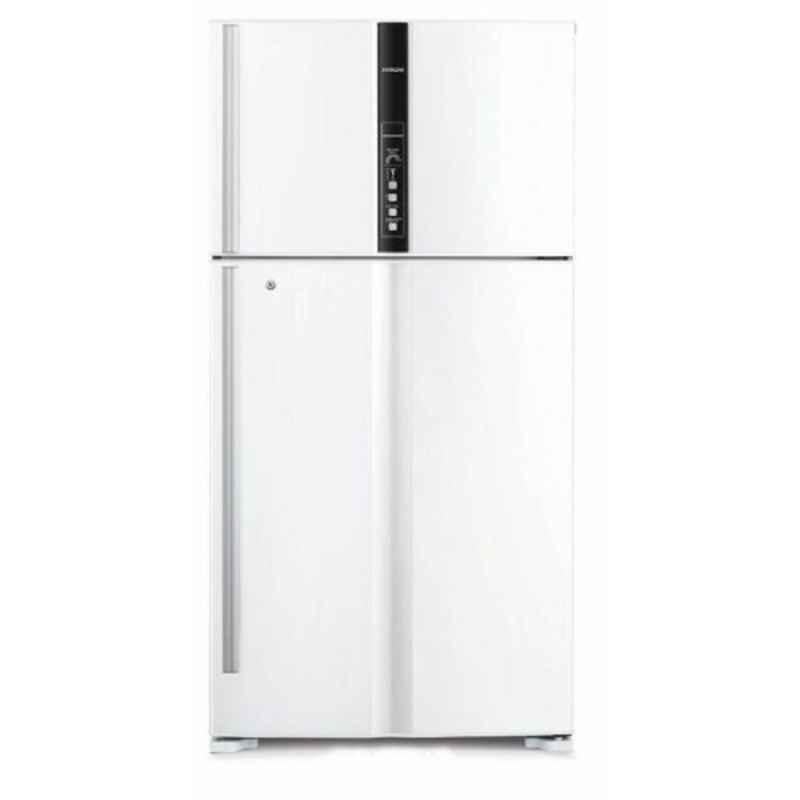 Hitachi 698L White Super Big 2 Top Mount Inverter Refrigerator, RV820PUK1KTWH