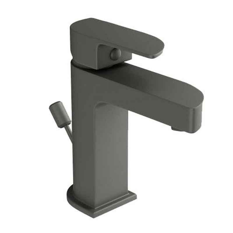Jaquar Alive Graphite Single Lever Basin Mixer with 450mm Braided Hose, ALI-GRF-85051B