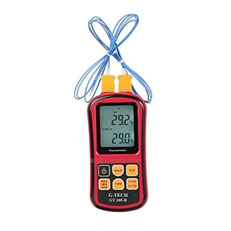 G-Tech GT 305-II Digital Dual Input K Type Wire Thermometer
