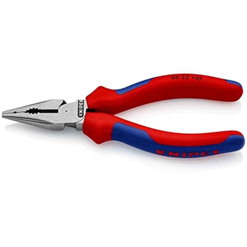Knipex 145mm Needle-Nose Combination Plier with Soft Handle, 08 22 145 SB