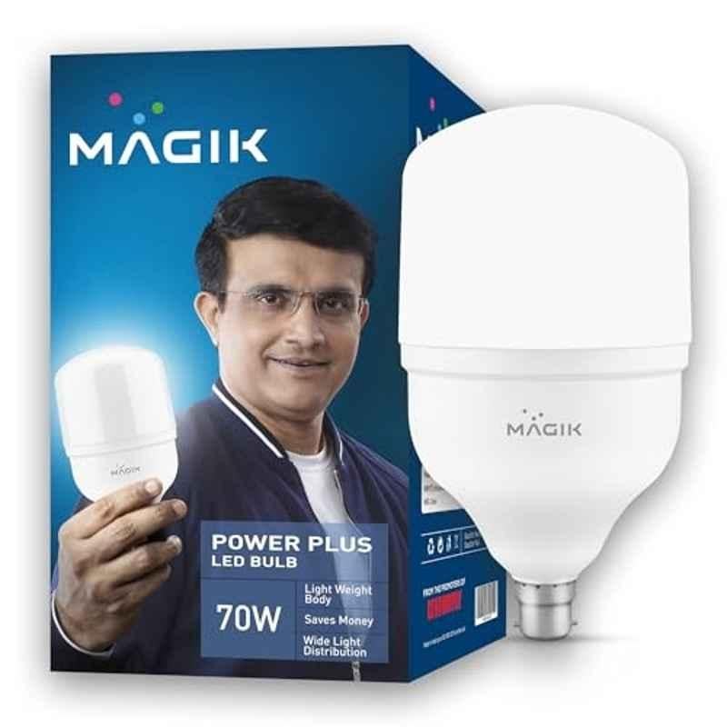 Magik Power Plus 70W 6500K B22 Cool White LED Bulb, LUPP070C1700