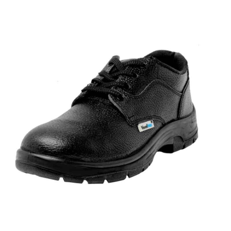 Vaultex DRF Leather Black Safety Shoes, Size: 38