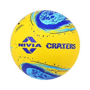 Nivia Craters 20.5cm Blue & Yellow Volleyball, Size: 4