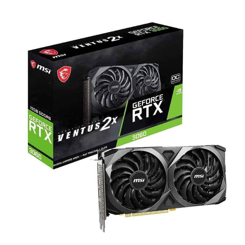 Buy MSI GeForce RTX 3060 VENTUS 2X 12G OC 12GB GDDR6 Black Graphic