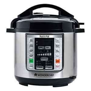 Wonderchef Nutri-Pot 6 Litre 1000W Electric Pressure Cooker with 2 Years Warranty, 63153102