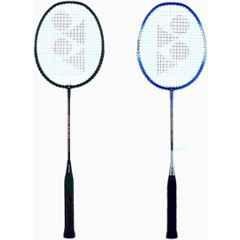 Yonex ZR-100 Light & GR-303I 85g Black, Blue Strung Badminton Racquet (Pack of 2)