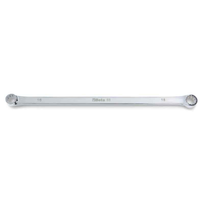 Beta 13x15mm Extra Long Series Double Ended Flat Ring Wrench, 000880013