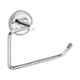 Aligarian Stainless Steel Polished Finish Wall Mounted C-Shaped Round Base Open Towel Ring