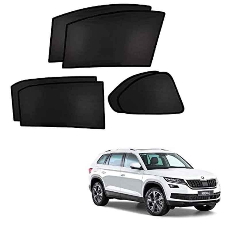 Kozdiko 4 Pcs Custom Fit Non Magnetic Curtains Mesh Car Sun Shade Set for Skoda Kodiaq