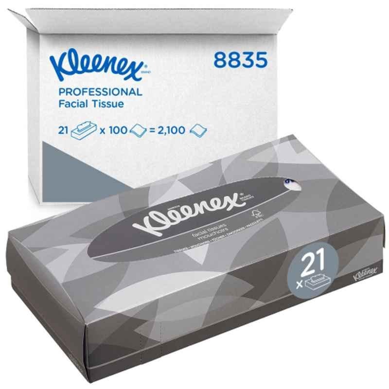 Kimberly Clark Kleenex 2 Ply White Facial Tissues (Pack of 21)