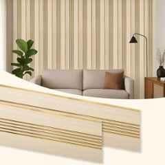 Plantex 24 Sqft 1x8ft 3D Charcoal Wall Panel for Interior Decor, YD-1203 (Pack of 3)