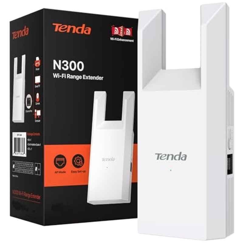 Tenda 300Mbps N300 Wi-Fi Range Extender with Ethernet Port, Repeater Mode & AP Mode, A10