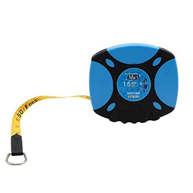 Max Germany 15m Fiber Blue & Black Measuring Tape, 314-15