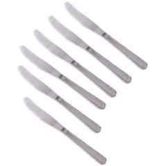 Classic Essentials 6 Pcs Stainless Steel Dinner Butter Knives Set (Pack of 2)