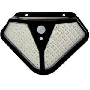 Gigalumi GL-602 102 LED Cool White BIS Approved Solar Wall Light with Double Sided Exterior Security Night Lamp with 5.5V Panel & 1200mAh Battery