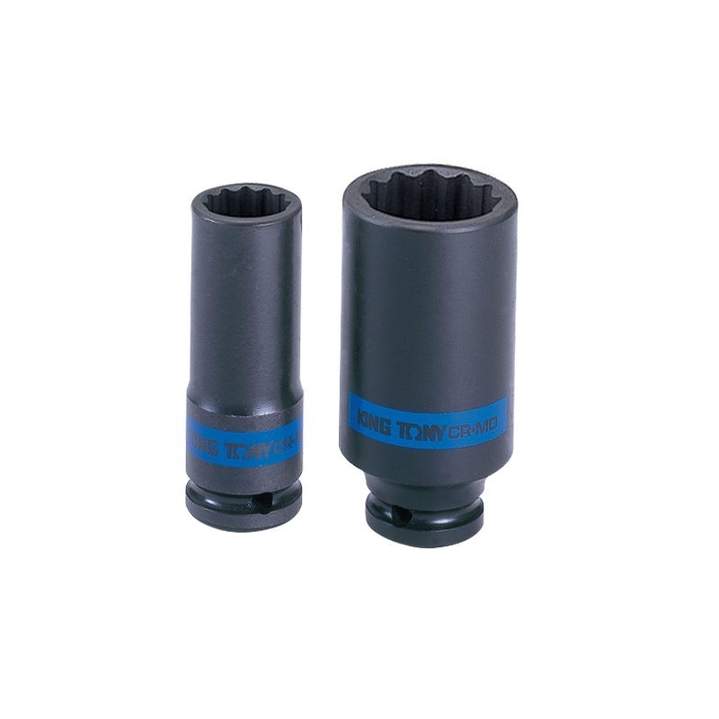 King Tony 1/2 inch 21mm Bi-Hexagon Deep Impact Socket, 443021M