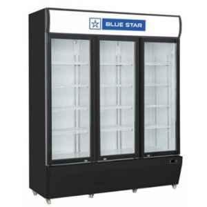 Blue Star 1075 Litre Black & White Triple Door Visi Cooler, VC1200CD