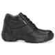 Timberwood TW46 Leather Steel Toe Airmix Sole Mid Ankle Black Work Safety Shoes, Size: 6