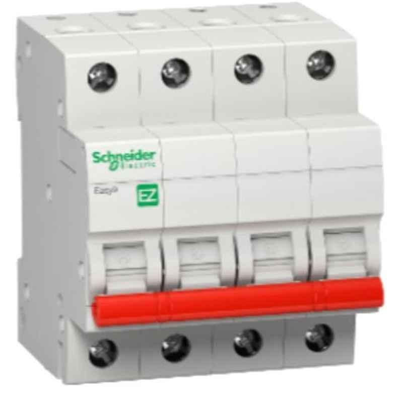 Schneider Electric XSW ACTI-9 80A Four Pole White Isolator, A9S4P080