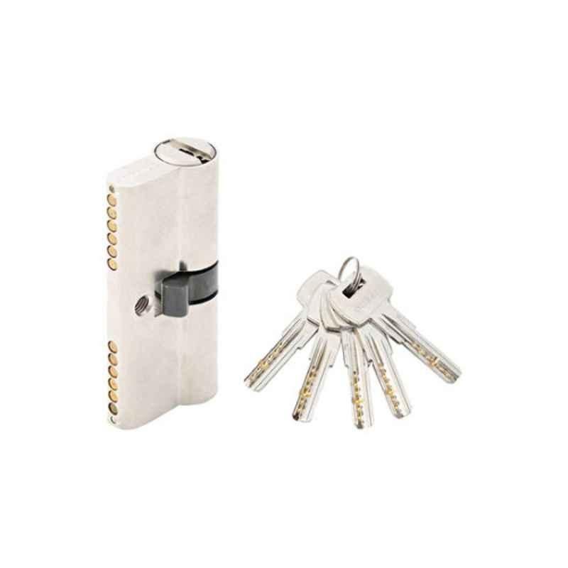 Dorfit 70mm Silver Double Cylinder Door Lock with Key, 70CDK_SN