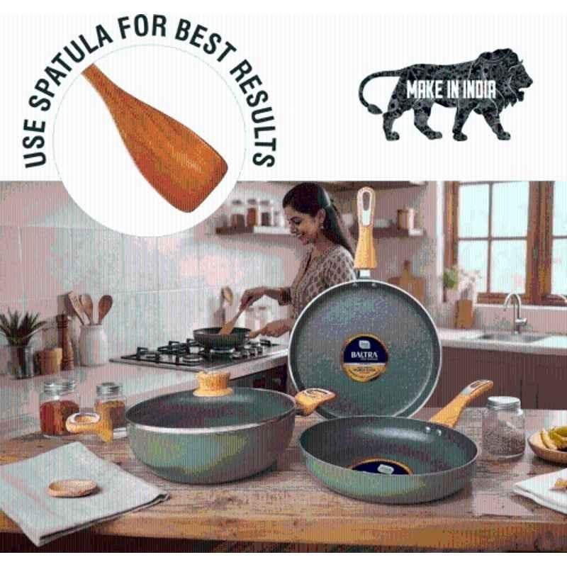 Baltra 4 Pcs Aluminum Green Non-Stick Induction Bottom Cookware Set, BTN-301