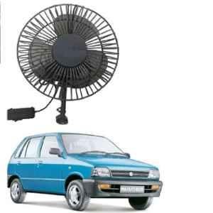 SureStrive Kobra 6 inch 12V Plastic High Speed Single Head Dashboard Auto Cooling Air Fan for Maruti Suzuki 800 All Model