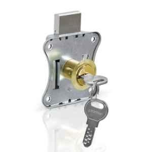 Plantex 20mm Brass Gold Drawer Lock with Key for Home & Office, APS-7300